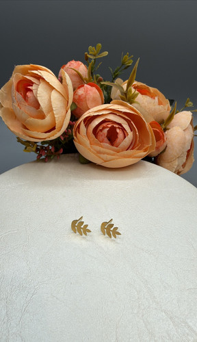 گوشواره میخی طرح برگ